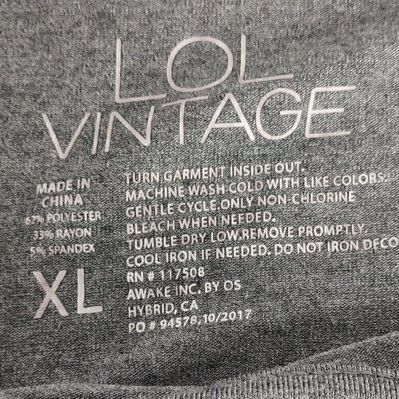 L.O.L. Vintage Clover Sequin Gray Tank Top Size XL - Picture 14 of 14